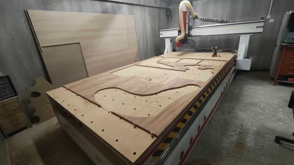Duże pole robocze frezarki CNC